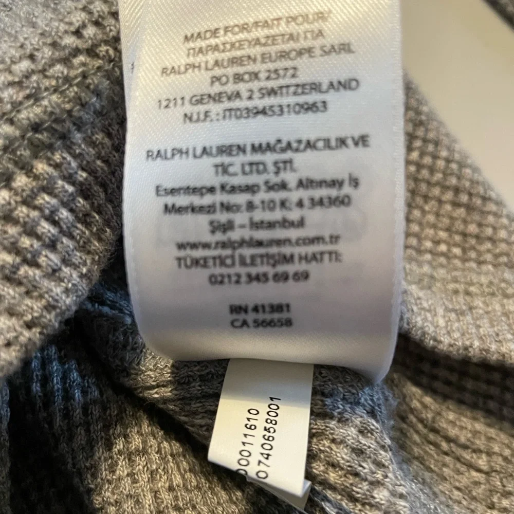 Men’s Polo Ralph Lauren Waffle Knit Graphic Thermal XL Grey & Blue Nautical GUC - Picture 7 of 7